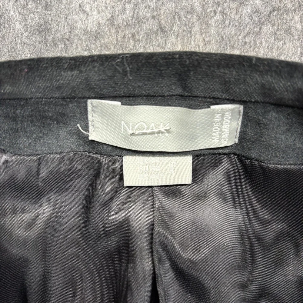 NOAK Velvet Tuxedo Men's 44 Pants 36 x 30 Black ASOS Peak‎ Lapel